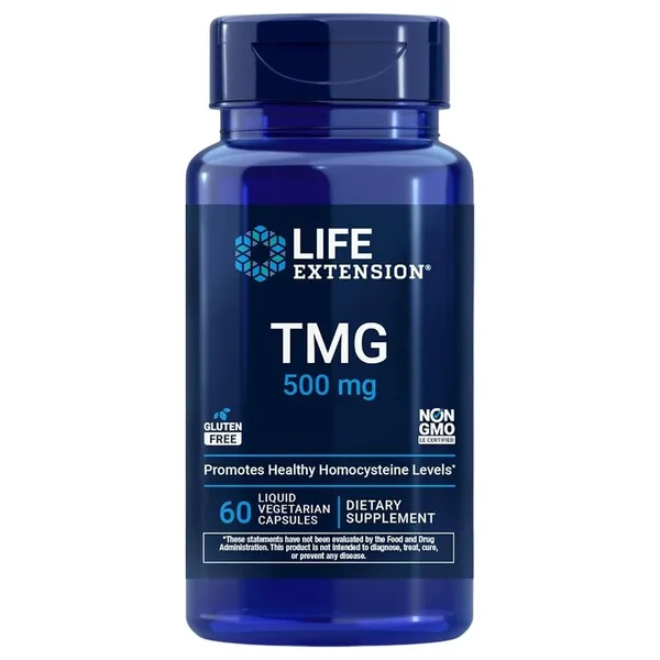 Life Extension, TMG, 500 mg, 60 Liquid Vegetarian Capsules