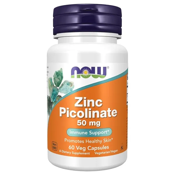 NOW Foods, Zinc Picolinate, 50 mg, 60 Veg Capsules