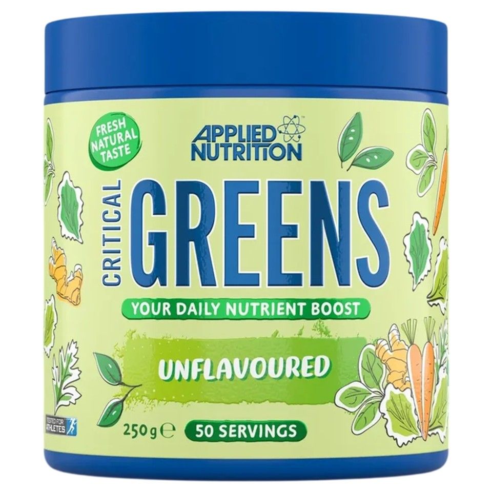 Applied Nutrition, Critical Greens, Unflavored, 250 g (50 Servings)