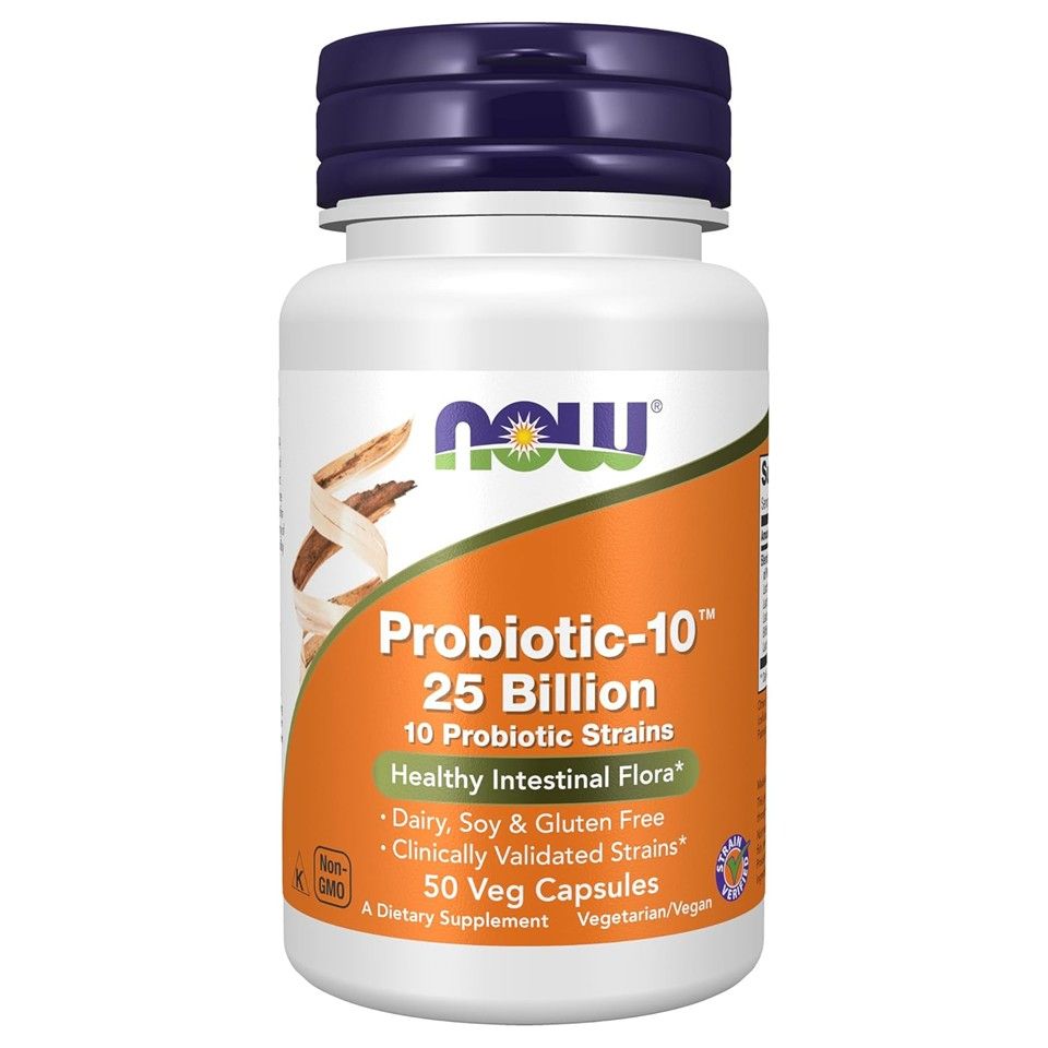 NOW Foods, Probiotic-10 25 Billion, 50 Veg Capsules