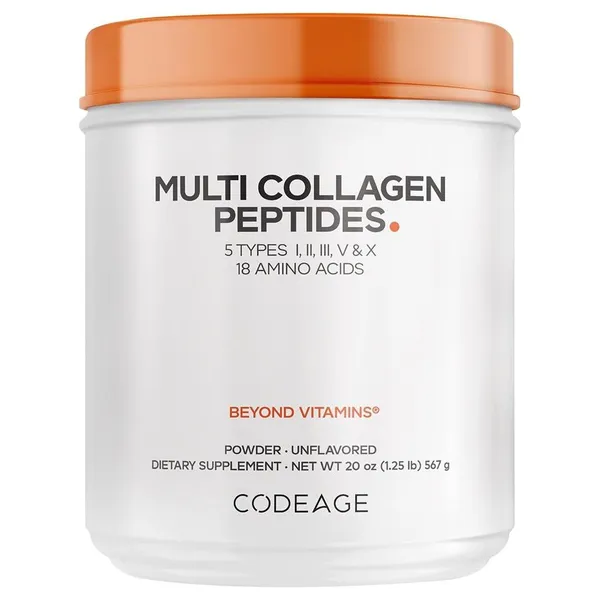 Codeage, Multi Collagen Peptides Powder, Unflavored, 20 oz (567 g)