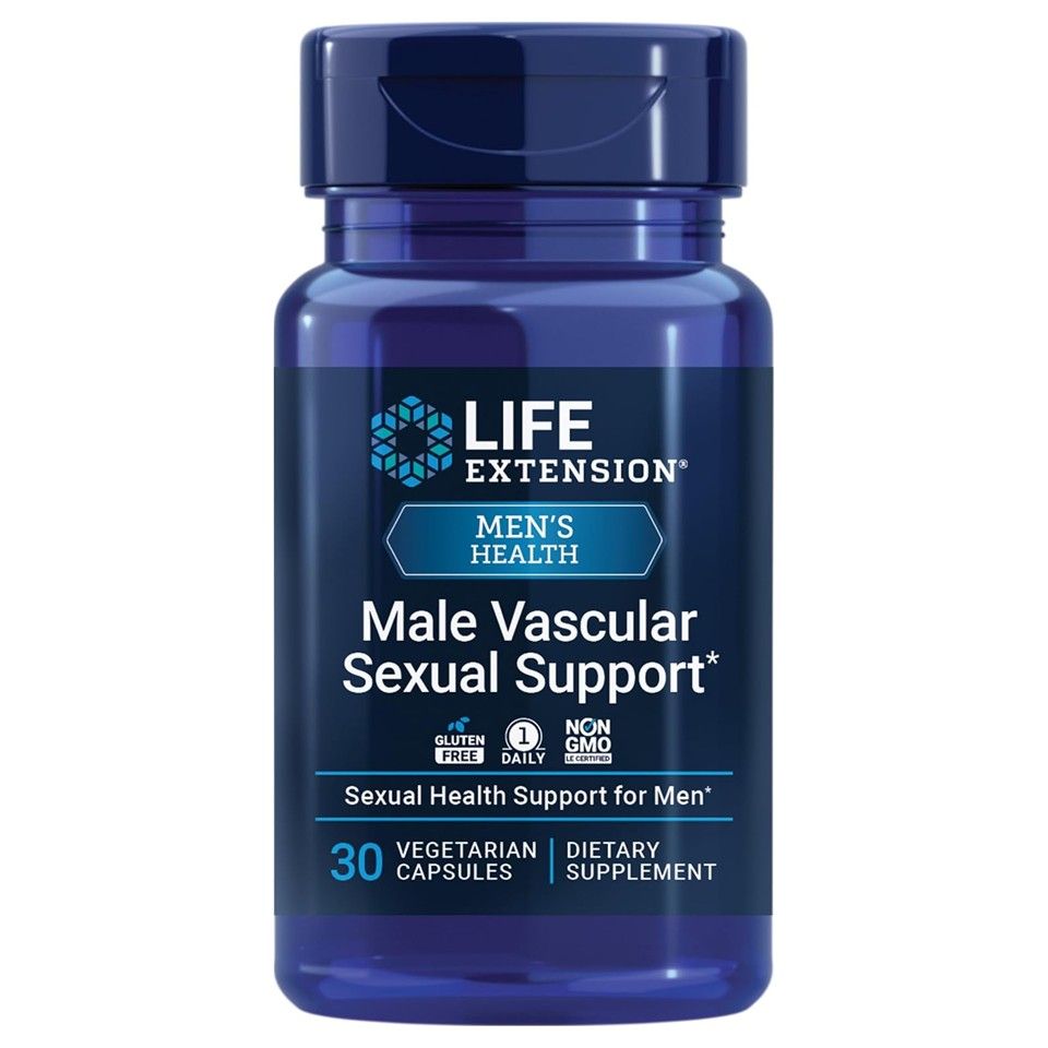 Life Extension, Men's Health, Male Vascular Sexual Support, 30 Vegetarian Capsules