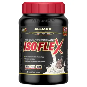 ALLMAX, ISOFLEX, Pure Whey Protein Isolate, Cookies & Cream, 2 lbs (907 g)