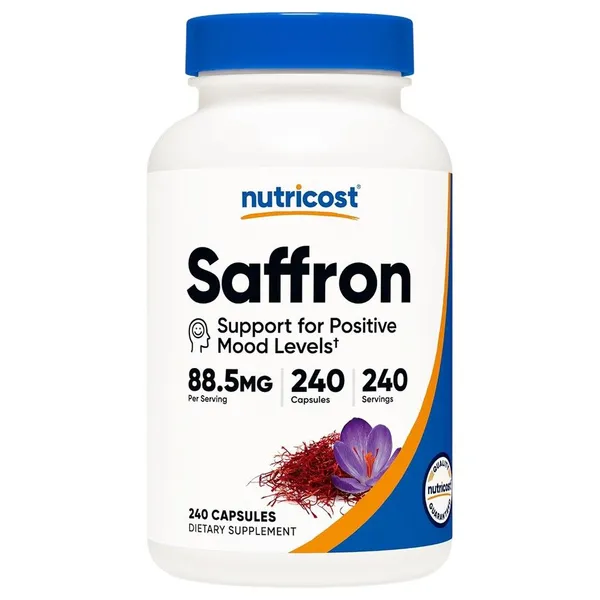 Nutricost, Saffron, 88.5 mg , 240 Capsules