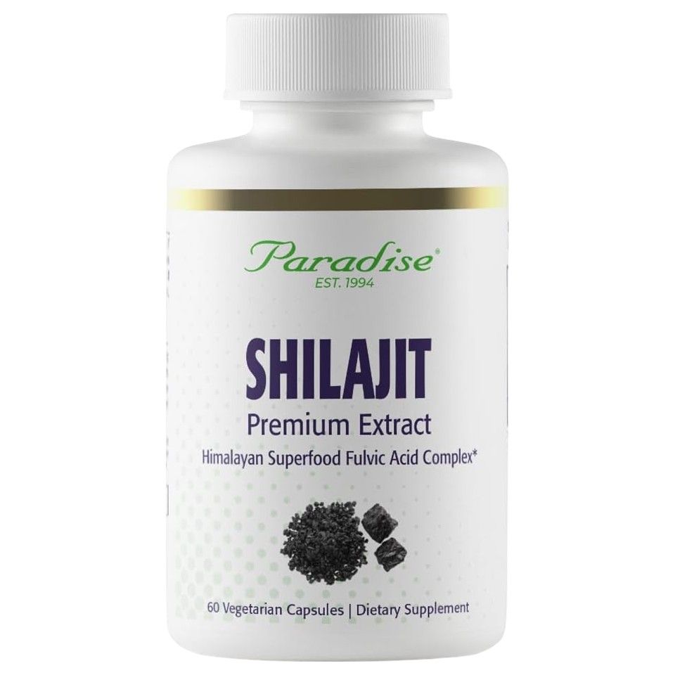 Paradise Herbs, Shilajit Premium Extract, 250 mg, 60 Vegetarian Capsules