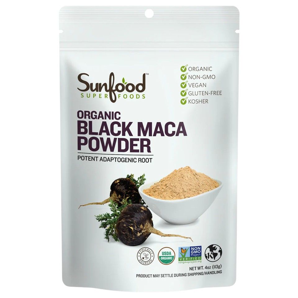 Sunfood, Organic Black Maca Powder, 4 oz (113 g)