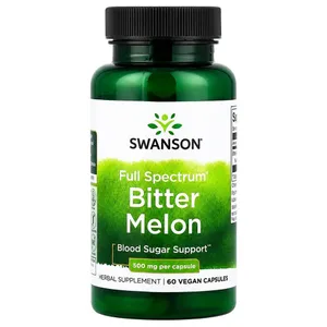 Swanson Vitamins, Full Spectrum Bitter Melon, 500 mg, 60 Vegan Capsules