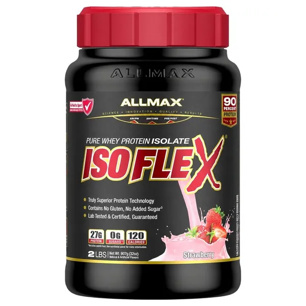 ALLMAX, ISOFLEX, Pure Whey Protein Isolate, Chocolate, 2 lbs (907 g)