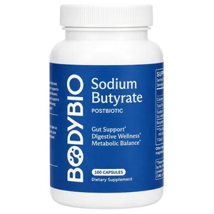 BodyBio, Sodium Butyrate, 100 Capsules