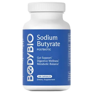 BodyBio, Sodium Butyrate, 100 Capsules