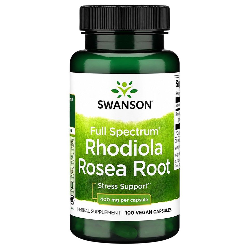 Swanson Vitamins, Full Spectrum Rhodiola Rosea Root, 400 mg, 100 Vegan Capsules
