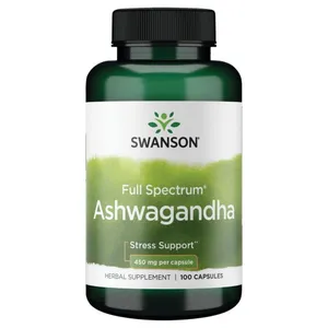 Swanson Full Spectrum Ashwagandha 450 mg - 100 Vegan Capsules