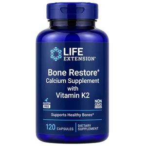 Life Extension, Bone Restore, Calcium Supplement with Vitamin K2, 120 Capsules