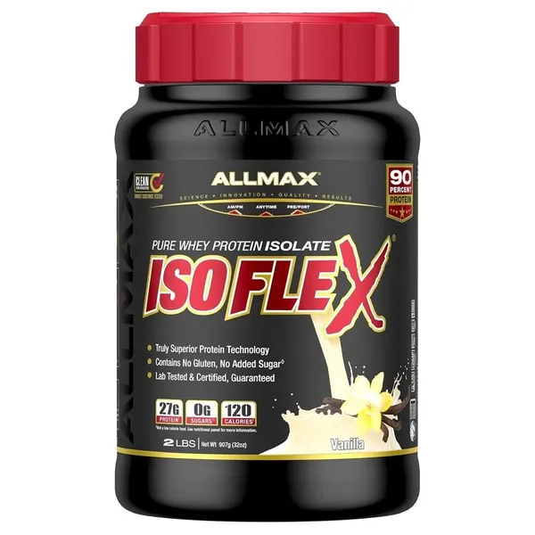 ALLMAX, ISOFLEX, Pure Whey Protein Isolate, Chocolate, 2 lbs (907 g)