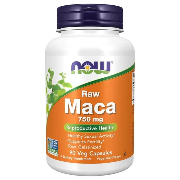 NOW Foods, Raw Maca, 750 mg, 90 Veg Capsules