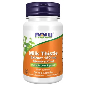 NOW Foods, Milk Thistle Extract with Turmeric, 60 Veg Capsules