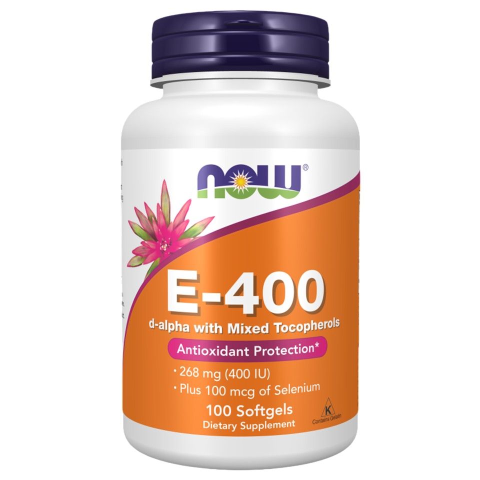 NOW Foods, E-400 D-Alpha with Mixed Tocopherols, 100 Softgels