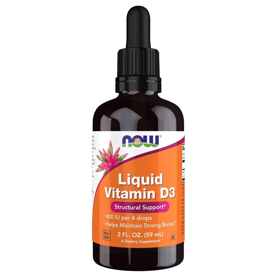 NOW Foods, Liquid Vitamin D-3, 2 fl oz (59 ml)