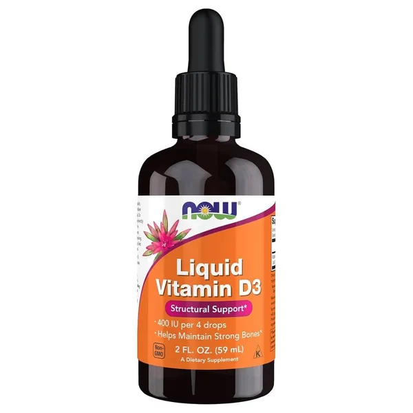 NOW Foods, Liquid Vitamin D-3, 2 fl oz (59 ml)