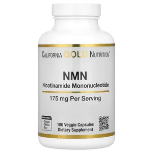 California Gold Nutrition, NMN, 175 mg, 180 Veggie Capsules