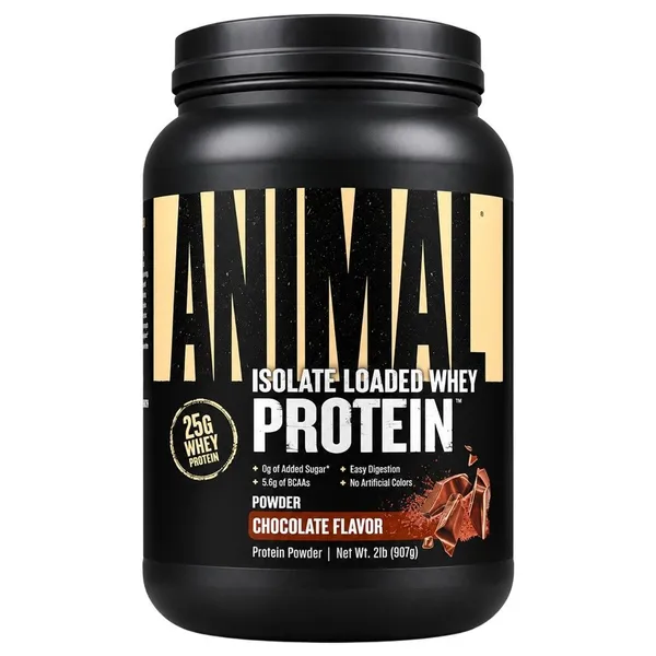Animal, Isolate Loaded Whey Protein Powder, Chocolate, 2 lb (907 g)