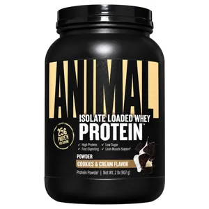 Animal, Isolate Loaded Whey Protein Powder, Cookies & Cream, 2 lb (907 g)
