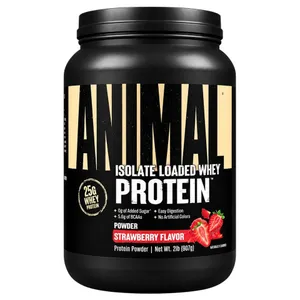 Animal, Isolate Loaded Whey Protein Powder, Strawberry, 2 lb (907 g)