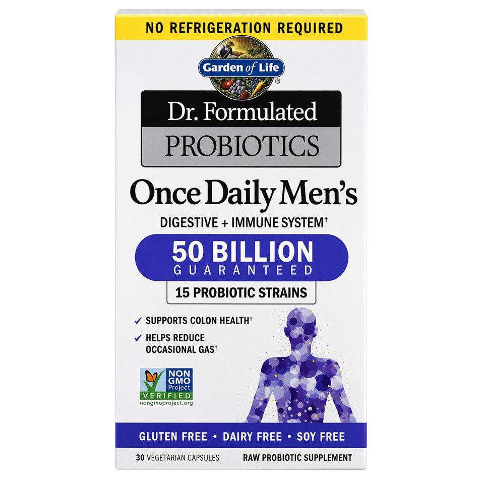 Garden of Life, Dr. Formulated Probiotics, Once Daily Men's, 50 Billion, 30 Vegetarian Capsules