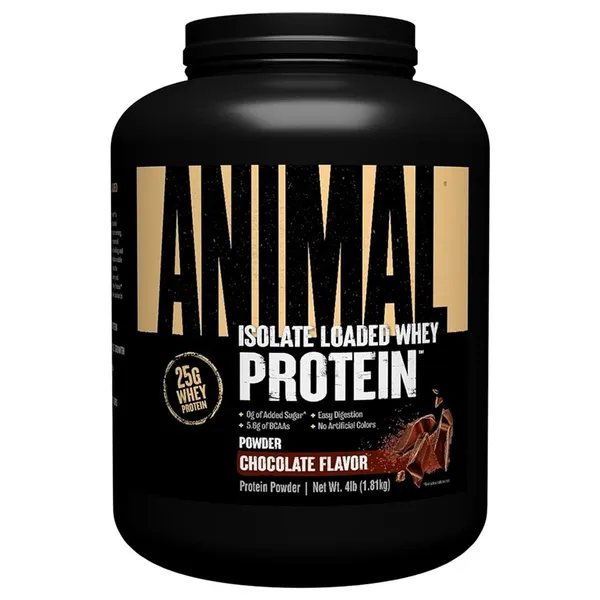 Animal, Isolate Loaded Whey Protein Powder, Chocolate, 4 lb (1.81 kg)