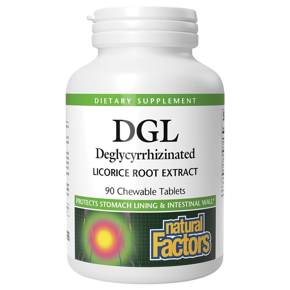 Natural Factors, DGL Licorice Root Extract, 90 Chewable Tablets