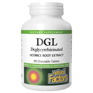 Natural Factors, DGL Licorice Root Extract, 90 Chewable Tablets